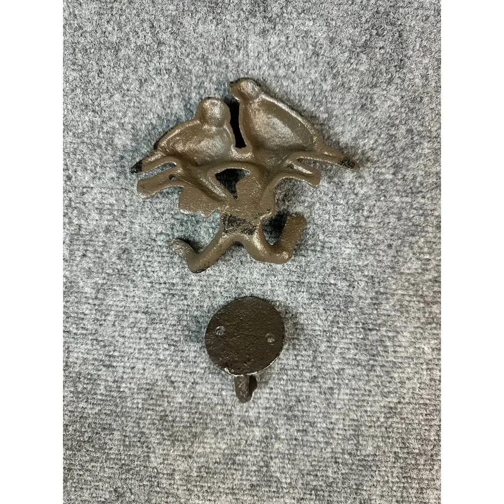 Cast Iron Wall Hooks Birds Decorative Coat Hat Key Hook Set